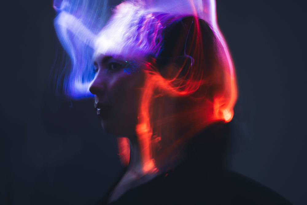 Creative studio portrait photography session Asheville 