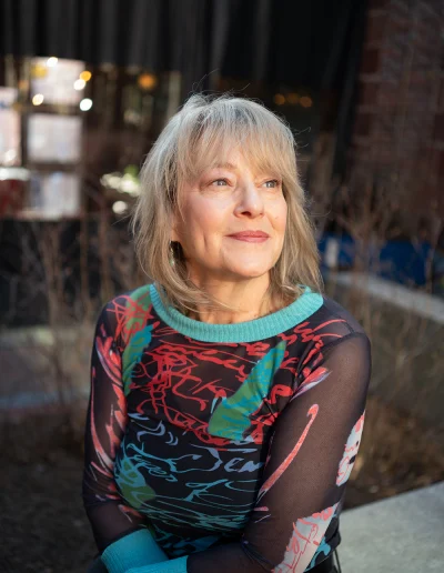 Portrait of woman downtown Asheville